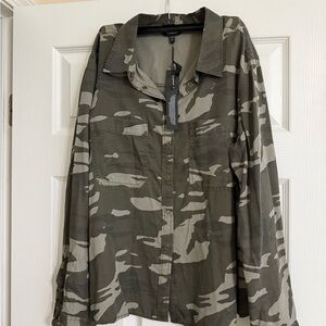 Express Gray Camouflage Shirt